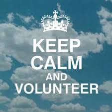 keep calm and volunteer